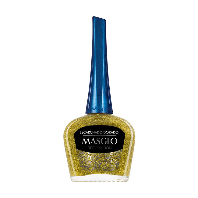 ESMALTE ESCARCHADO DORADO 13.5 ML