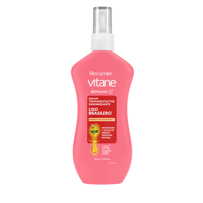 Serum Termo Vitane Mujer lisosx150ml Serum Termoprotector Lisos Brasileros
